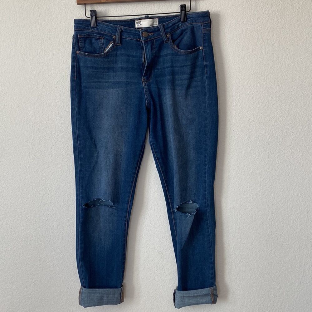 Rsq Miami Jegging High Rise Distressed Knees Size 9 Jeans
